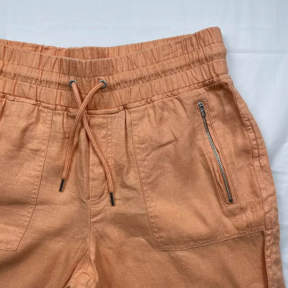 Athleta Cabo Linen Jogger Peach Size 10 - Picture 2 of 7